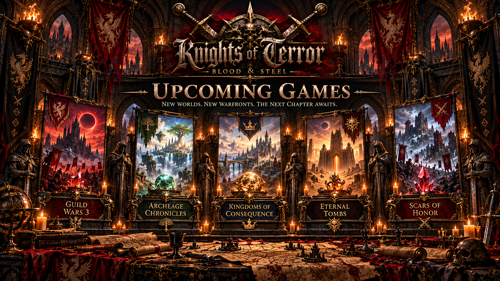 Knights of Terror upcoming-games illustrated hall